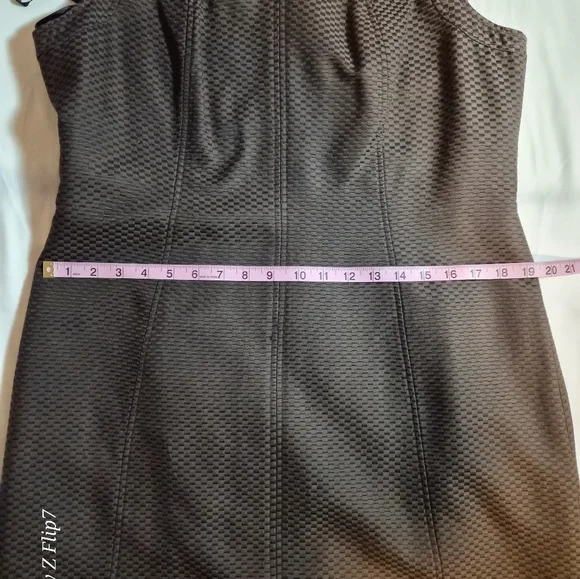 ​Talbots Petites Silk Blend Sheath Dress & Cropped Jacket Set Brown Size 16P - Picture 14 of 16